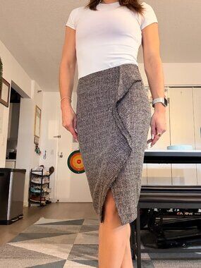 Black/White Pencil Skirt